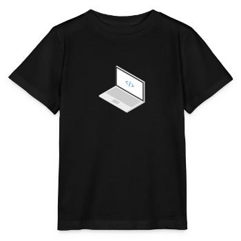 Laptop - Stanley/Stella MINI CREATOR Kids’ T-Shirt - black - Front - Mikhail (115cm)