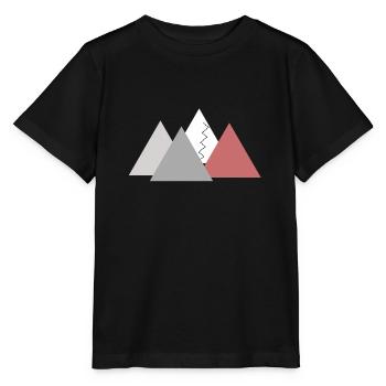 montagnes; montagnes - T-shirt bio MINI CREATOR Stanley/Stella Enfant - noir - Devant - Mikhail (115cm)