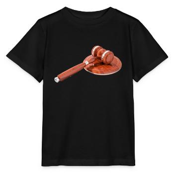 rechtsanwalt anwalt lawyer judge richter law justi - Stanley/Stella Kinder T-Shirt MINI CREATOR  - Schwarz - Vorne - Mikhail (115cm)