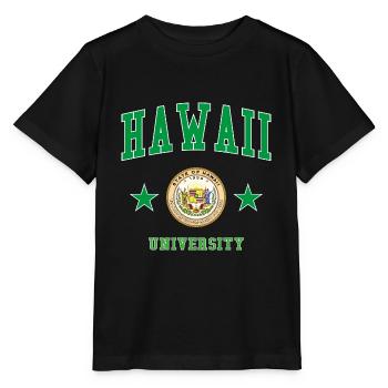 Hawaii University - Stanley/Stella Kinder T-Shirt MINI CREATOR  - Schwarz - Vorne - Mikhail (115cm)