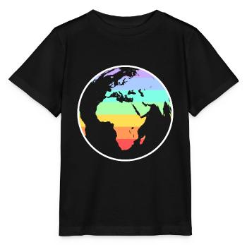 Regenbogen Welt - Stanley/Stella Kinder T-Shirt MINI CREATOR  - Schwarz - Vorne - Mikhail (115cm)
