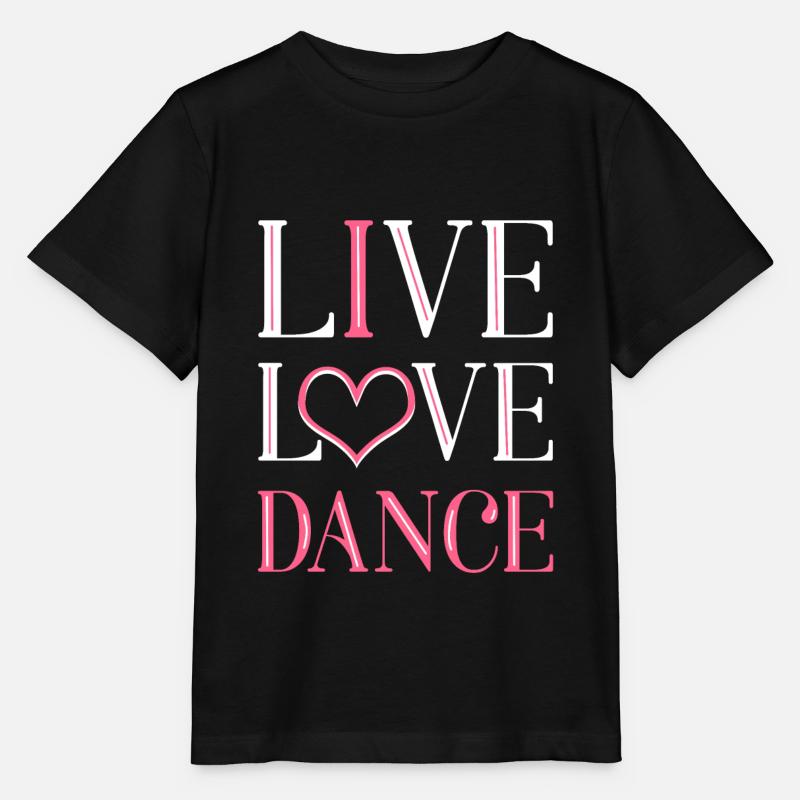 Live Love Dance - Stanley/Stella Kinder T-Shirt MINI CREATOR  - Schwarz