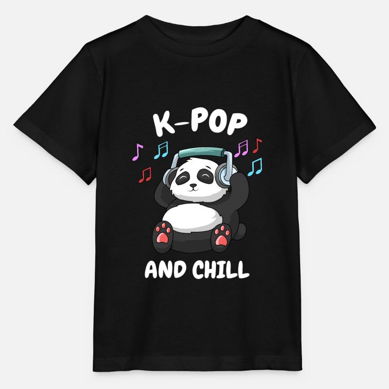 K-Pop et Chill - T-shirt bio MINI CREATOR Stanley/Stella Enfant - noir