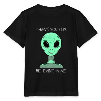 Merci d'avoir cru en moi - T-shirt bio MINI CREATOR Stanley/Stella Enfant - noir - Devant - Mikhail (115cm)