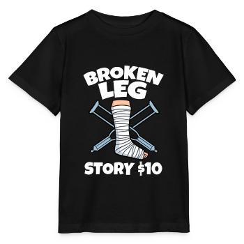 Broken Leg Story $10 - T-shirt bio MINI CREATOR Stanley/Stella Enfant - noir - Devant - Mikhail (115cm)