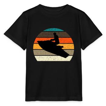 Persönlicher Wasserfahrzeug-Liebhaber - Stanley/Stella Kinder T-Shirt MINI CREATOR  - Schwarz - Vorne - Mikhail (115cm)