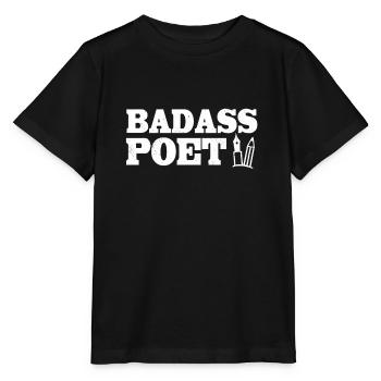 Badass Poet - Stanley/Stella Kinder T-Shirt MINI CREATOR  - Schwarz - Vorne - Mikhail (115cm)