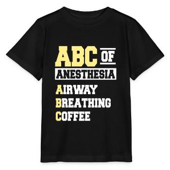ABC de l’anesthésie - T-shirt bio MINI CREATOR Stanley/Stella Enfant - noir - Devant - Mikhail (115cm)