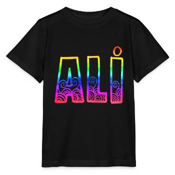 Ali R's Rainbow - Stanley/Stella MINI CREATOR Kids’ T-Shirt - black - Front - Mikhail (115cm)