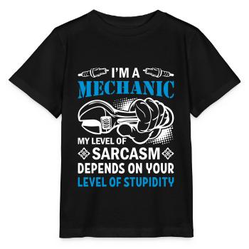 I'm a mechanic - Stanley/Stella MINI CREATOR Kids’ T-Shirt - black - Front - Mikhail (115cm)