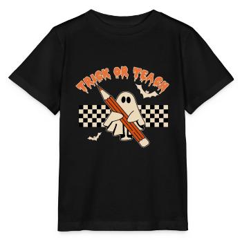 Halloween Trick ou Treat - T-shirt bio MINI CREATOR Stanley/Stella Enfant - noir - Devant - Mikhail (115cm)