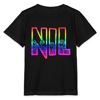 Nil RS Arc-en-ciel - T-shirt bio MINI CREATOR Stanley/Stella Enfant - noir - Devant - Mikhail (115cm)
