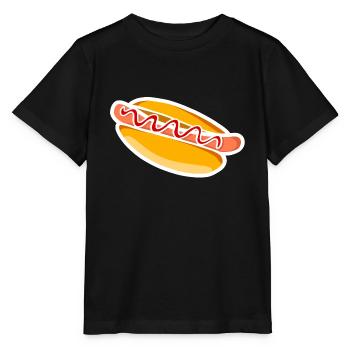 Hot dog - Stanley/Stella MINI CREATOR Kids’ T-Shirt - black - Front - Mikhail (115cm)