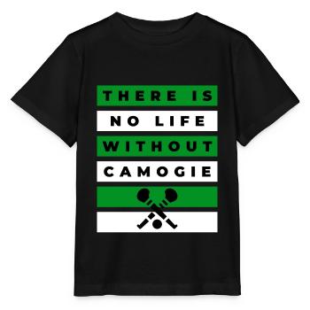 There is no life without camogie - Stanley/Stella MINI CREATOR Kids’ T-Shirt - black - Front - Mikhail (115cm)