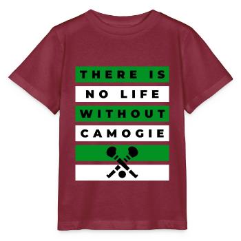 Il n’y a pas de vie sans camogie - T-shirt bio MINI CREATOR Stanley/Stella Enfant - bordeaux - Devant - Kain (125cm)