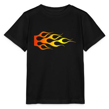 Flames - Stanley/Stella MINI CREATOR Kids’ T-Shirt - black - Front - Mikhail (115cm)