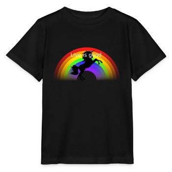 arc en ciel - T-shirt bio MINI CREATOR Stanley/Stella Enfant - noir - Devant - Mikhail (115cm)