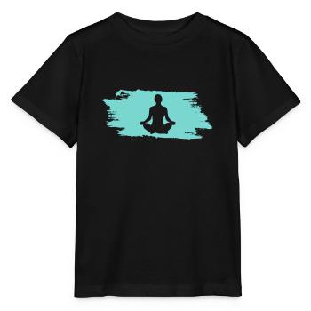 Om Yoga - Stanley/Stella Kinder T-Shirt MINI CREATOR  - Schwarz - Vorne - Mikhail (115cm)
