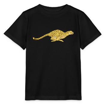 Gepard - Stanley/Stella Kinder T-Shirt MINI CREATOR  - Schwarz - Vorne - Mikhail (115cm)