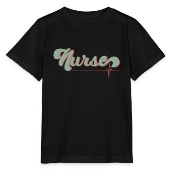 Nurse Funny Tshirt - Stanley/Stella MINI CREATOR Kids’ T-Shirt - black - Front - Mikhail (115cm)