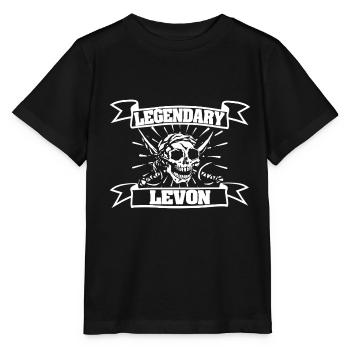 Geschenk für Levon - Stanley/Stella Kinder T-Shirt MINI CREATOR  - Schwarz - Vorne - Mikhail (115cm)