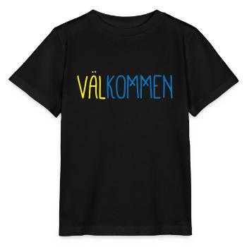 Willkommen Flagge Patriot Geschenk Heimat Schweden - Stanley/Stella Kinder T-Shirt MINI CREATOR  - Schwarz - Vorne - Mikhail (115cm)