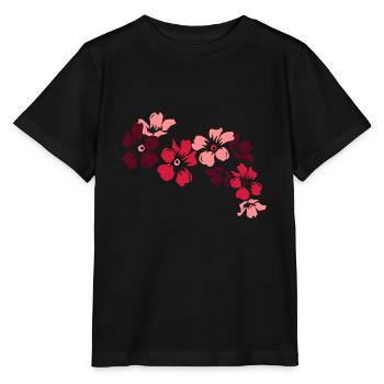 flowers - Stanley/Stella MINI CREATOR Kids’ T-Shirt - black - Front - Mikhail (115cm)