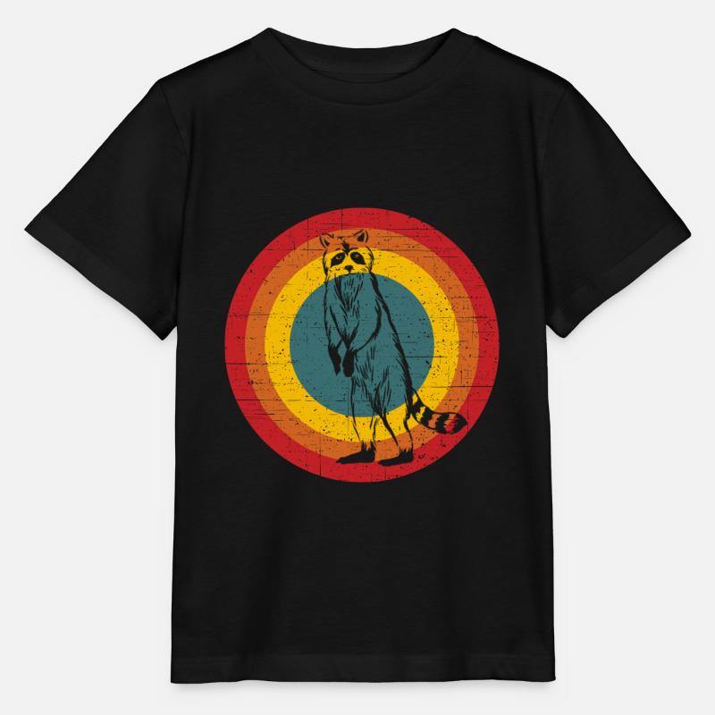 Waschbär - Stanley/Stella Kinder T-Shirt MINI CREATOR  - Schwarz