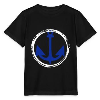 Anker Nautik Seefahrer Pier Meer Maritim - Stanley/Stella Kinder T-Shirt MINI CREATOR  - Schwarz - Vorne - Mikhail (115cm)