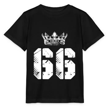 66 Couronne numérique - T-shirt bio MINI CREATOR Stanley/Stella Enfant - noir - Devant - Mikhail (115cm)