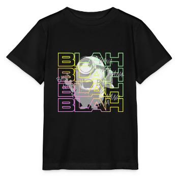 Minions Stuart Blah Blah Blah - Stanley/Stella MINI CREATOR Kids’ T-Shirt - black - Front - Mikhail (115cm)