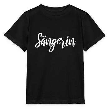 Sängerin hell - Stanley/Stella Kinder T-Shirt MINI CREATOR  - Schwarz - Vorne - Mikhail (115cm)