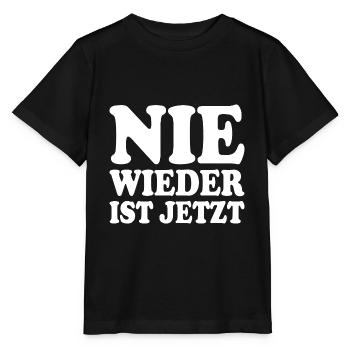 Nie wieder ist jetzt - Stanley/Stella Kinder T-Shirt MINI CREATOR  - Schwarz - Vorne - Mikhail (115cm)