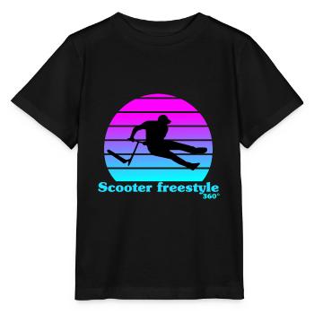 Sunshine freestyle scooter - Stanley/Stella MINI CREATOR Kids’ T-Shirt - black - Front - Mikhail (115cm)