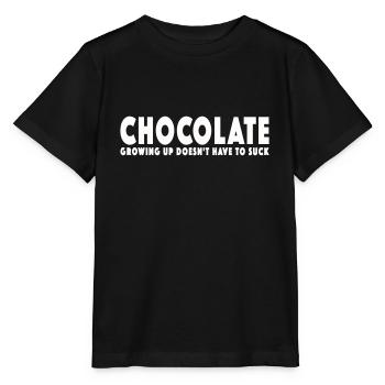 CHOCOLAT - GRANDIR N’A PAS BESOIN D’ÊTRE NUL - T-shirt bio MINI CREATOR Stanley/Stella Enfant - noir - Devant - Mikhail (115cm)