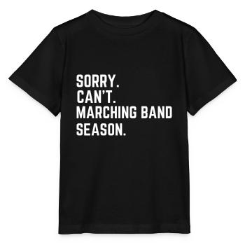 Lustige Marching Band Sorry Marching Band Saison - Stanley/Stella Kinder T-Shirt MINI CREATOR  - Schwarz - Vorne - Mikhail (115cm)