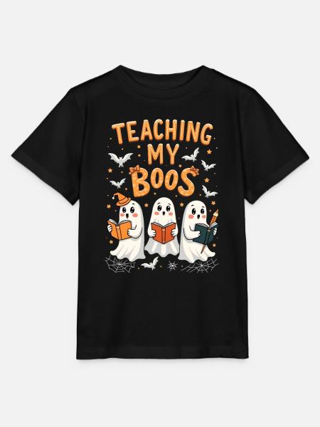 Halloween - Teaching my Boos - Stanley/Stella Kinder T-Shirt MINI CREATOR  - Schwarz