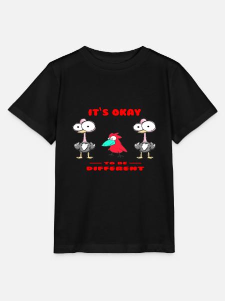 Vogel Vogels Cartoon - Stanley/Stella Kinder-T-shirt MINI CREATOR  - zwart