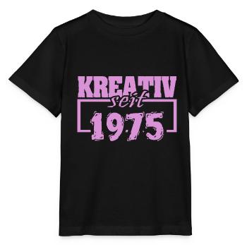 Créatif 1975 - T-shirt bio MINI CREATOR Stanley/Stella Enfant - noir - Devant - Mikhail (115cm)
