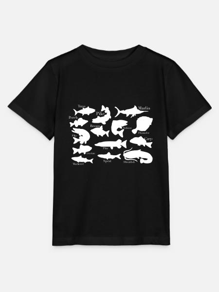 Angeln Fischen Fisch Fischer - Stanley/Stella Kinder T-Shirt MINI CREATOR - Schwarz