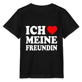 Ich liebe meine freundin - Stanley/Stella Kinder T-Shirt MINI CREATOR  - Schwarz - Vorne - Mikhail (115cm)