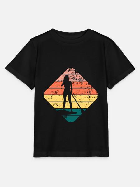 Stand Up Paddling - Stanley/Stella Kinder T-Shirt MINI CREATOR - Schwarz