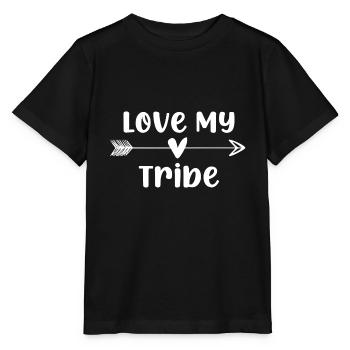 Drôle d’amour ma tribu - T-shirt bio MINI CREATOR Stanley/Stella Enfant - noir - Devant - Mikhail (115cm)