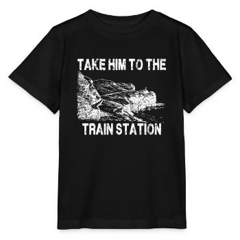 Emmenez-le à la gare - T-shirt bio MINI CREATOR Stanley/Stella Enfant - noir - Devant - Mikhail (115cm)