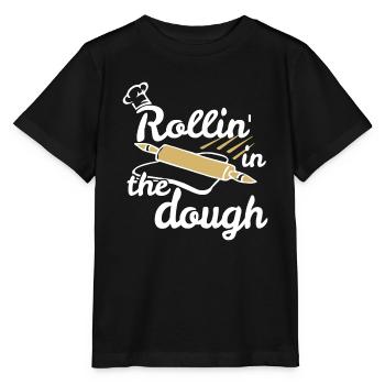 Funny Rollin' in the Dough Baking - Stanley/Stella Kinder T-Shirt MINI CREATOR  - Schwarz - Vorne - Mikhail (115cm)