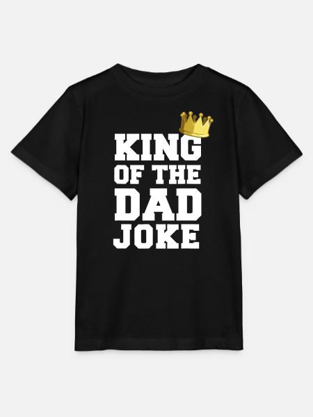 King Of The Dad Joke Bad Dad Jokes Kroon Grappig Dik - Stanley/Stella T-shirt MINI CREATOR til børn - sort