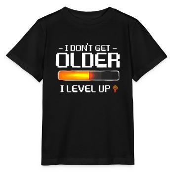 Ich werde nicht älter Ich steige auf Gaming-Geburtstag - Stanley/Stella Kinder T-Shirt MINI CREATOR  - Schwarz - Vorne - Mikhail (115cm)