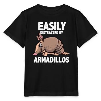 Leicht abgelenkt von Gürteltieren Lustiges Gürteltier Lo - Stanley/Stella Kinder T-Shirt MINI CREATOR  - Schwarz - Vorne - Mikhail (115cm)