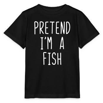 Tu so, als wäre ich ein Fisch Kostüm Halloween Lazy Easycrab - Stanley/Stella Kinder T-Shirt MINI CREATOR  - Schwarz - Vorne - Mikhail (115cm)
