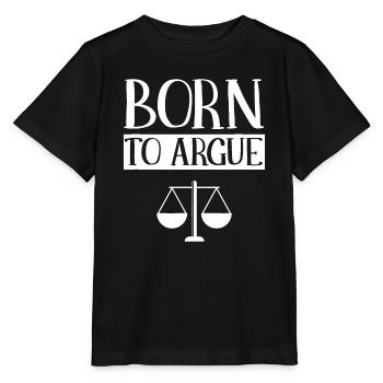Geboren, um zu streiten Rechtsanwalt Anwalt Anwalt Rechtsanwalt Rechtsanwalt La - Stanley/Stella Kinder T-Shirt MINI CREATOR  - Schwarz - Vorne - Mikhail (115cm)